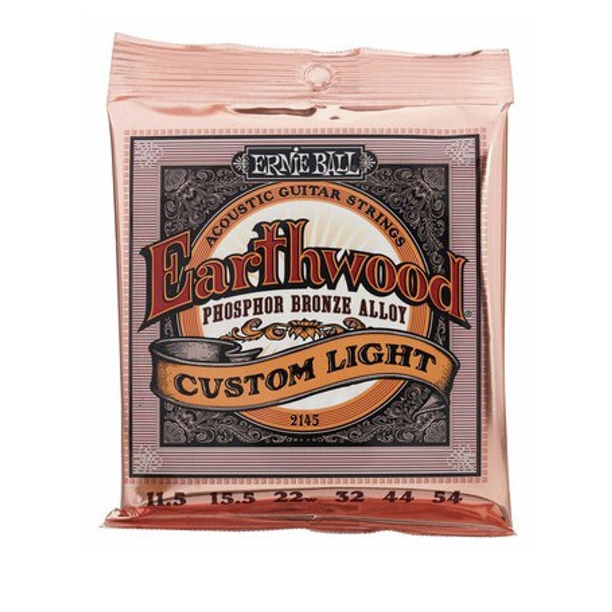 Ernie Ball 2145 Earthwood Phosphor Custom Light