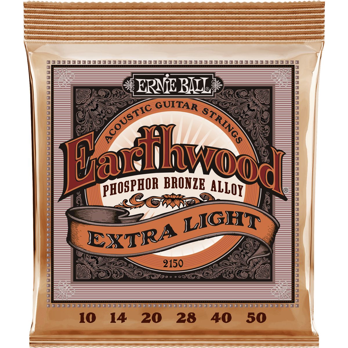 Ernie Ball 2150 Extra Slinky Acoustic western-strenge, 010-050