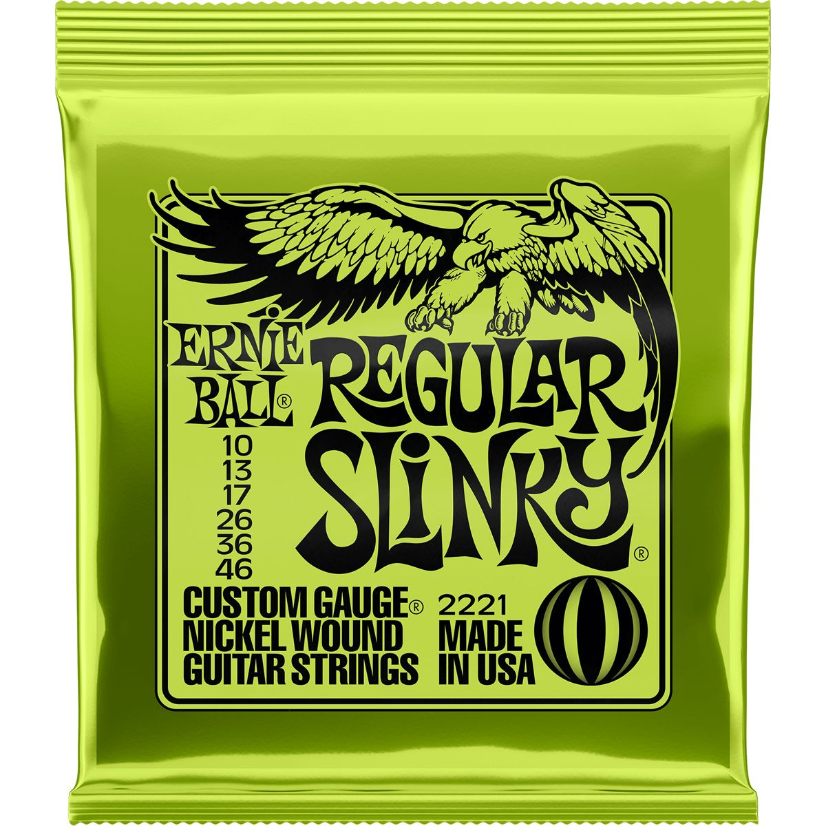 Ernie Ball 2221 Regular Slinky el-guitar-strenge, 010-046