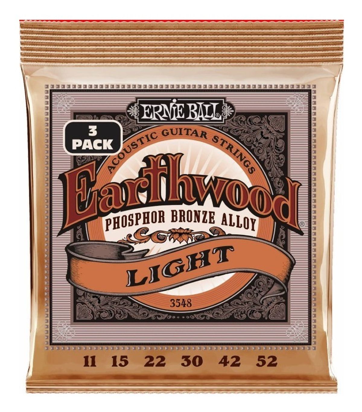 Ernie Ball 3548 - PSB Light Western-strenge 011-052 - 3-Pack