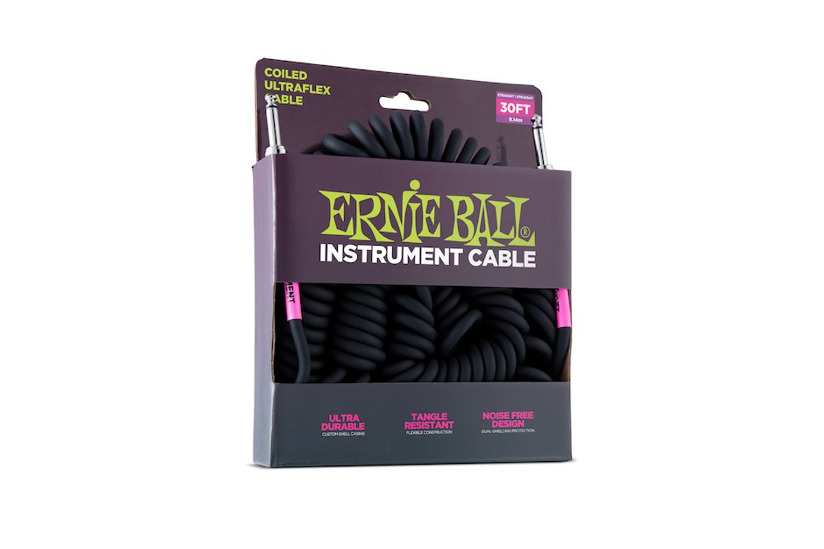 Ernie Ball 6044 Spiral Kabel, 10m. Black.