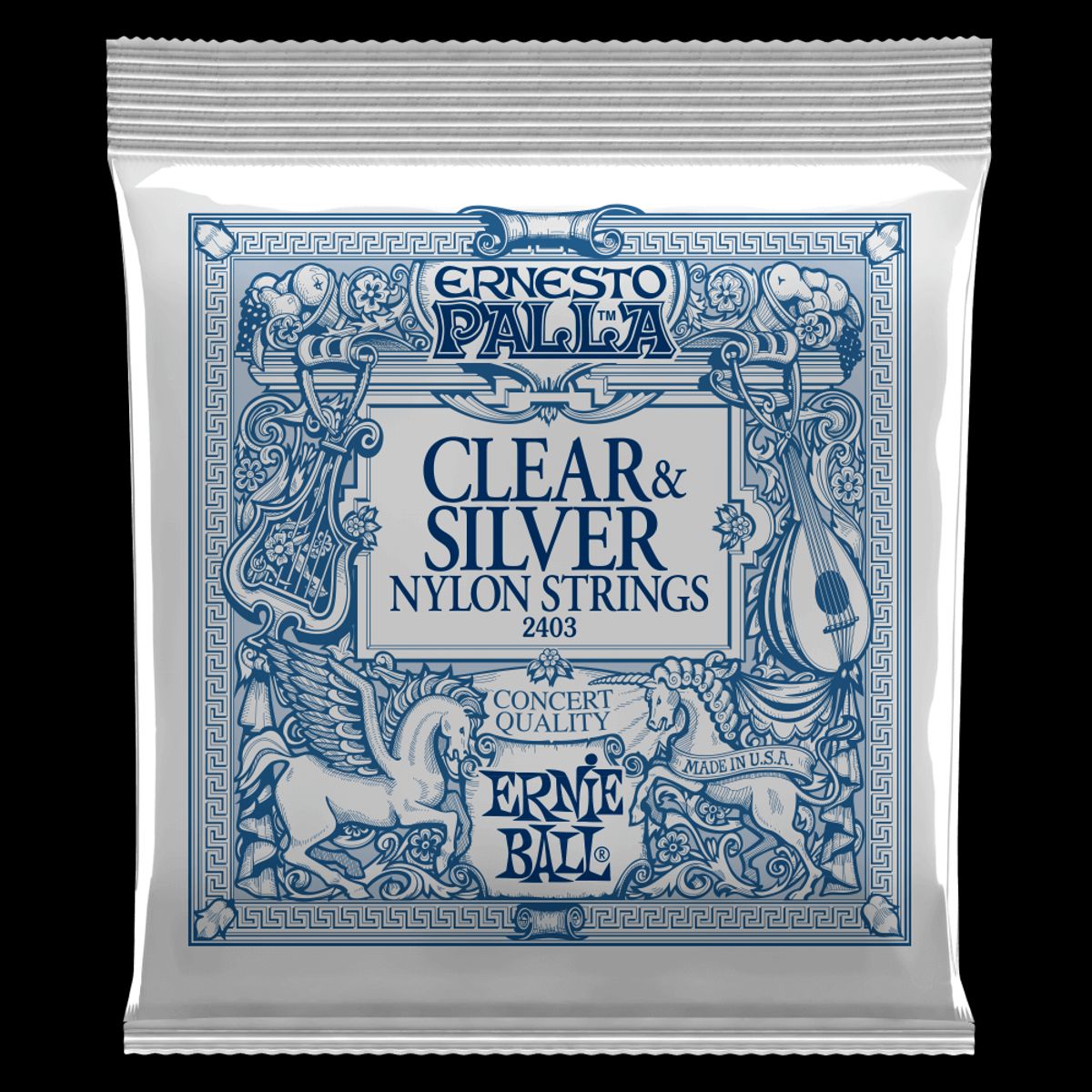 Ernie Ball Ernesto Palla Clear & Silver Guitarstrenge (Klassisk)