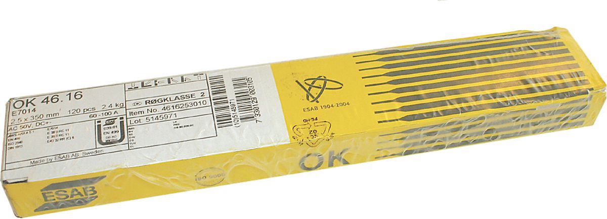 ESAB Elektrode 2,50x350 mm Ok 46.16 - 2,4/14,4 kg.