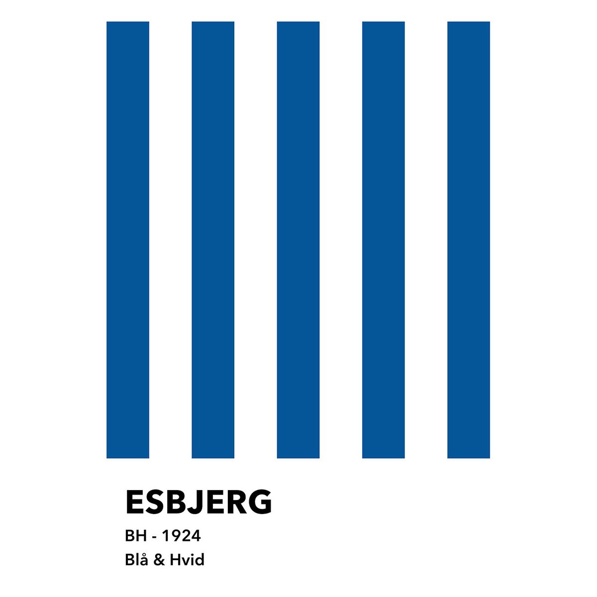 Esbjerg - Bl? & Hvid af Ol? Ol?