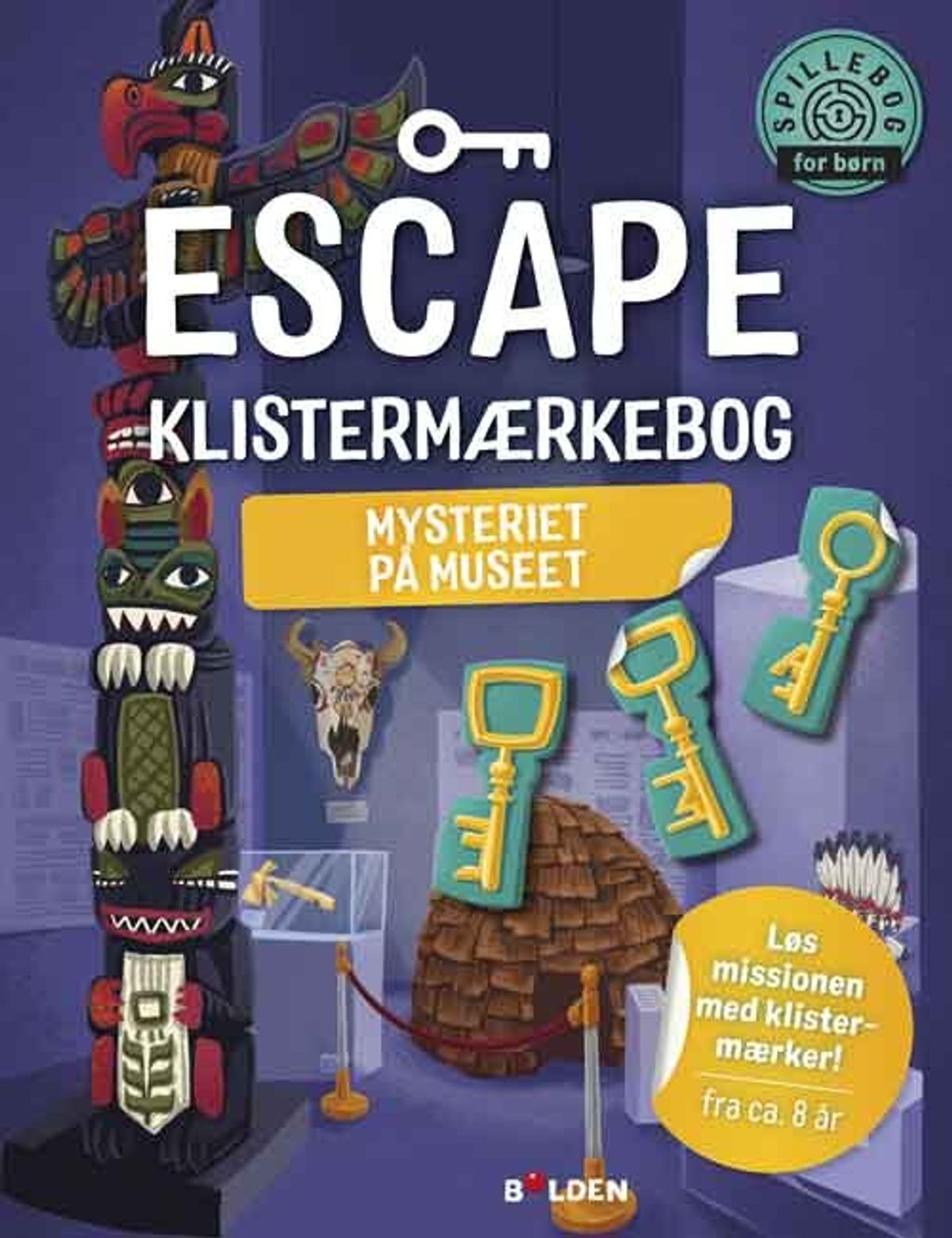 Escape Klistermærkebog: Mysteriet På Museet - Philipp Kiefer - Bog