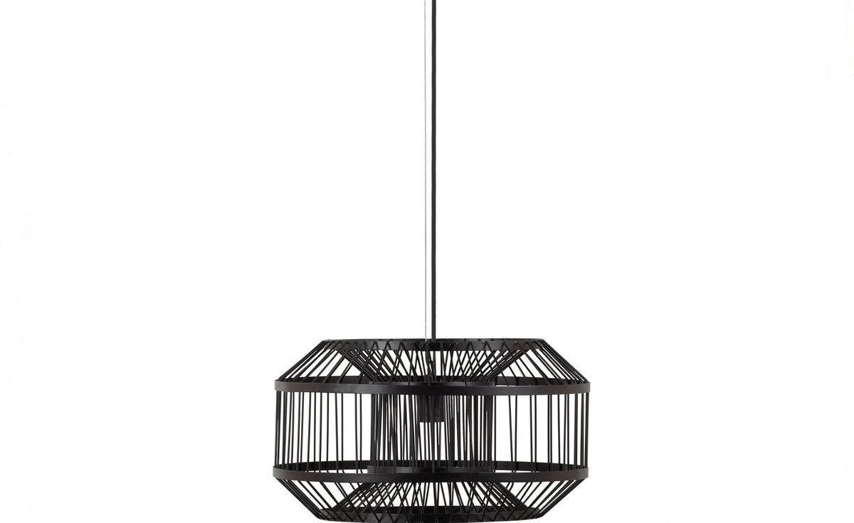 Esila, Pendel lampe, sort, H29x50x50 cm, metal