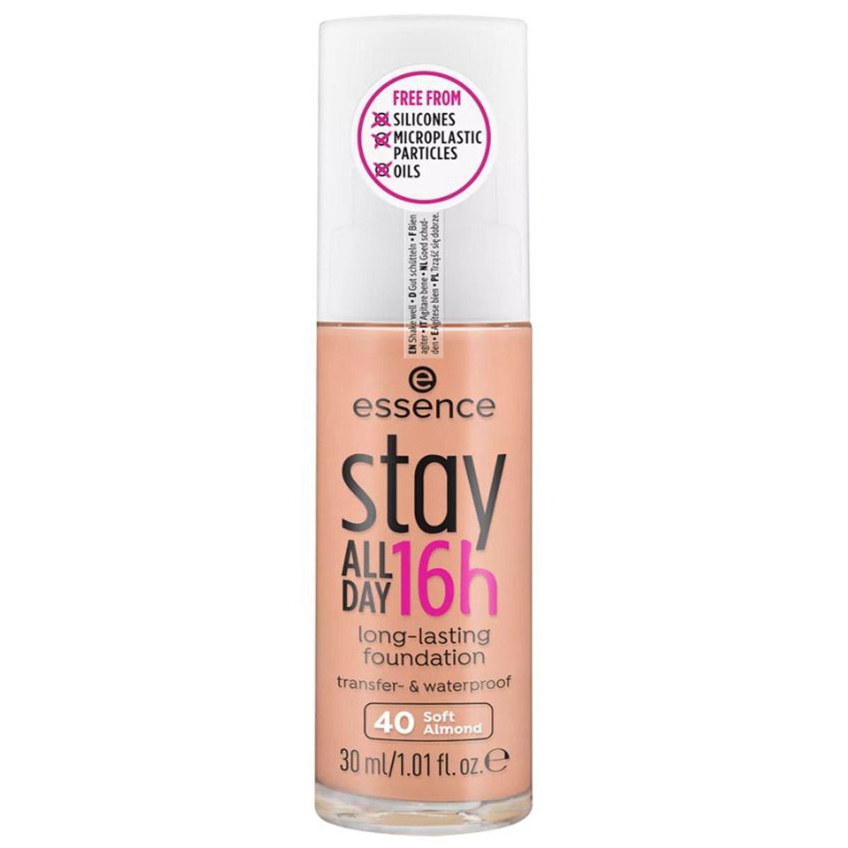 Essence stay all day 16h long-lasting foundation 40 soft almond 30ml