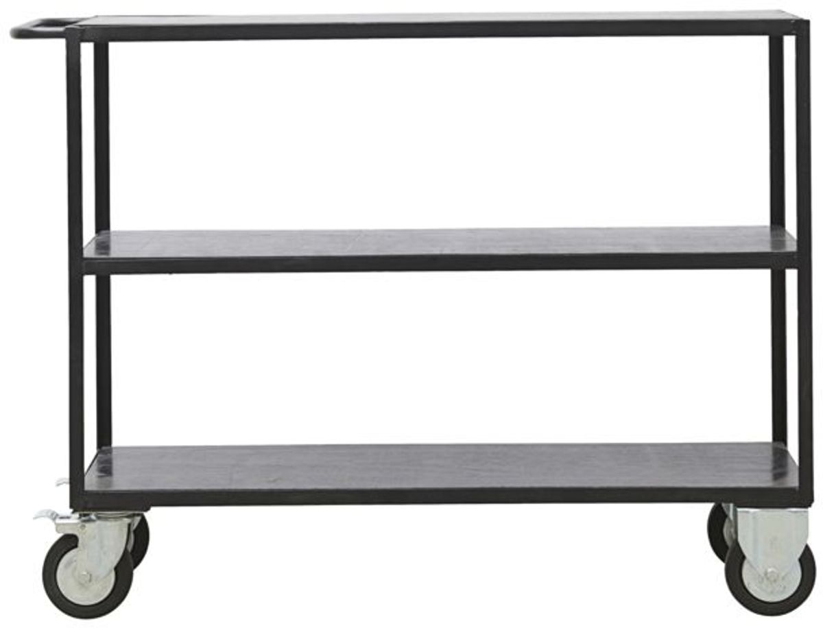 Essence, Trolley med 3 hylder, sort