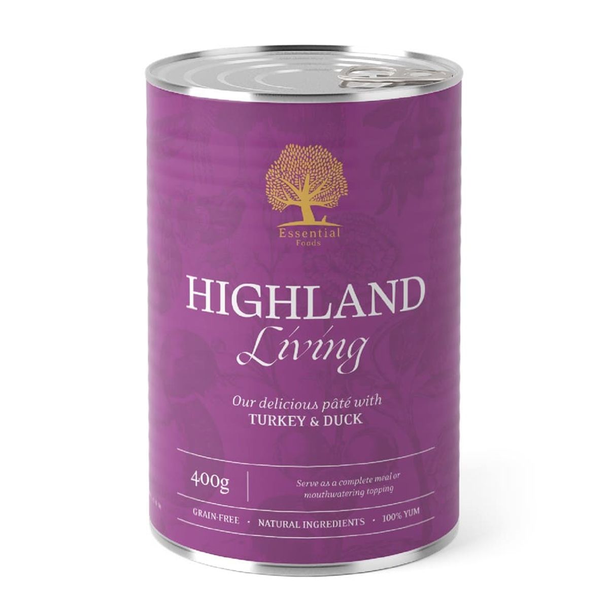 Essential Foods - Essential Highland Living P TE 400g - Hundefoder - Alt til Hunden