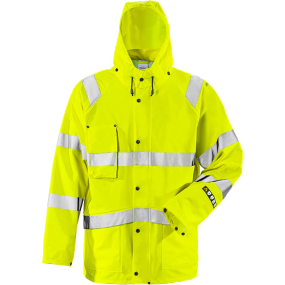 Essential hi-vis regnjakke m