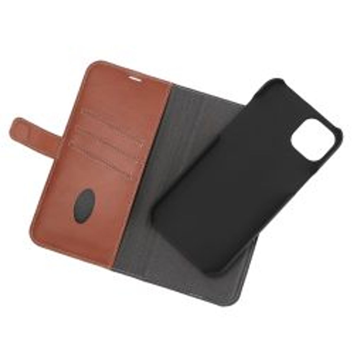 Essentials Iphone 14 Plus Leather Wallet,detachable,brown - Mobilcover