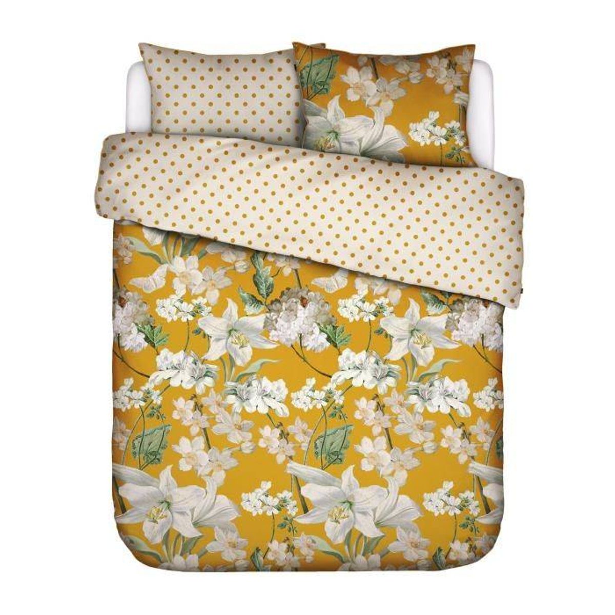 Essenza Rosalee Yellow-200 x 200 cm & 2 stk. puder 60 x 63 cm