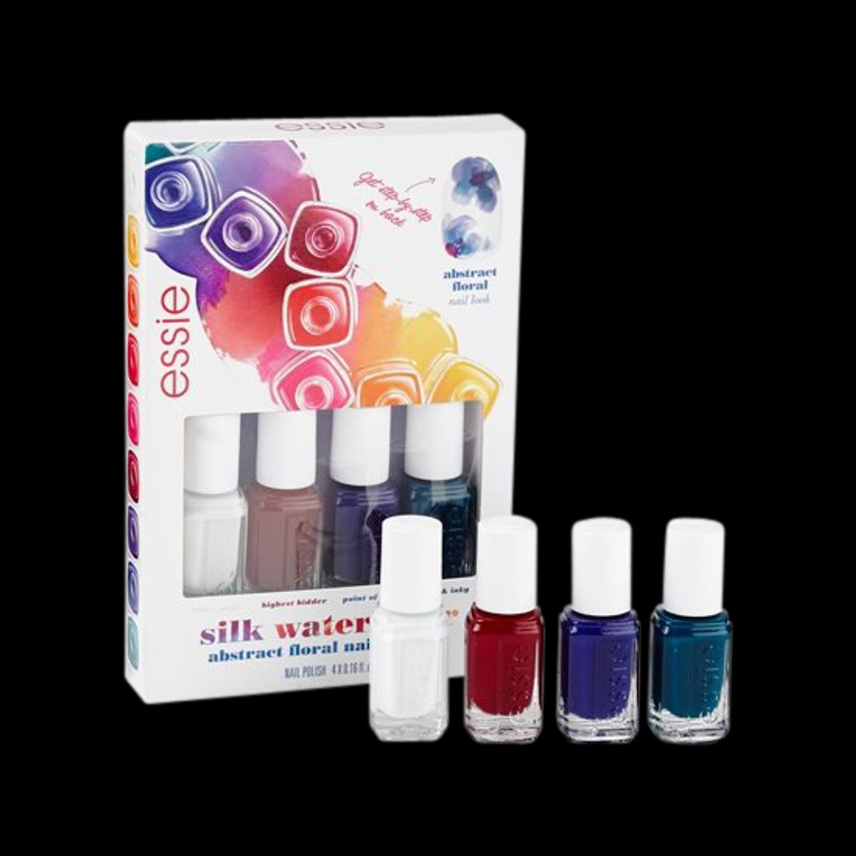 Essie Neglelak Silk Watercolour Abstract Floral Mini 4-Pack 4x5 ml