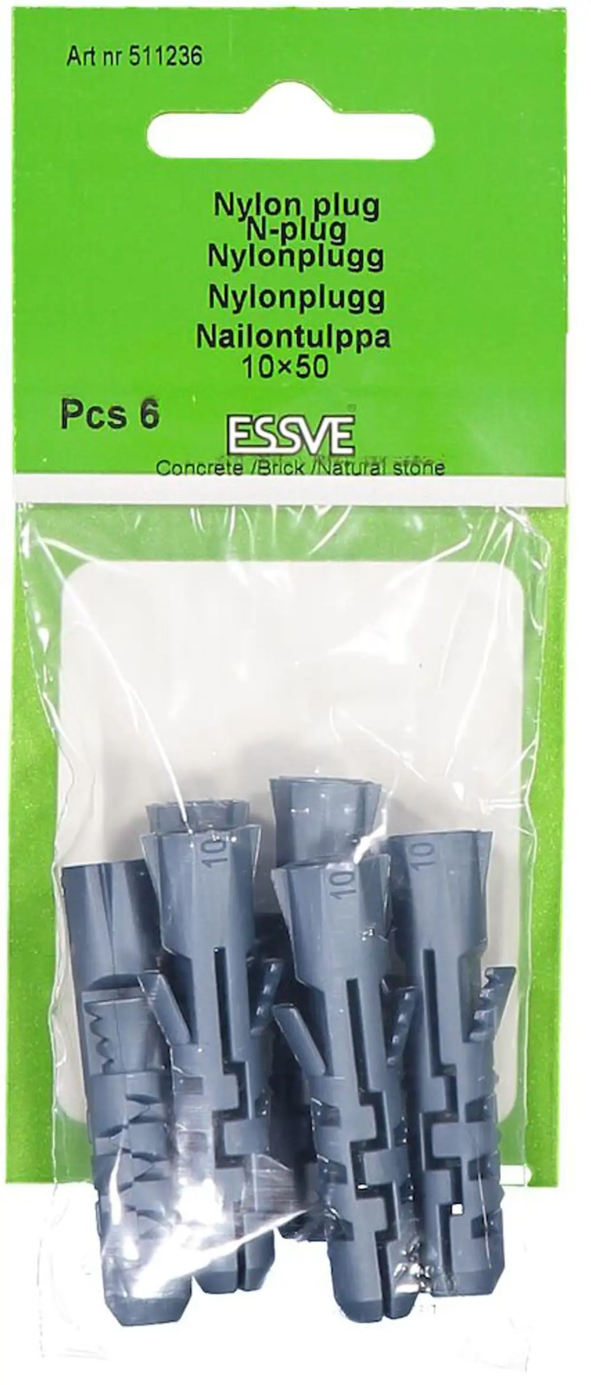 ESSVE Nylon plug N 10 x 50mm 6 stk.