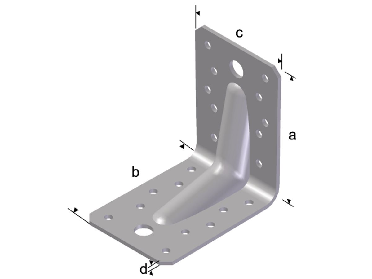 ESSVE Vinkelbeslag 105x105x90x2 mm V4 PL varmforzinket