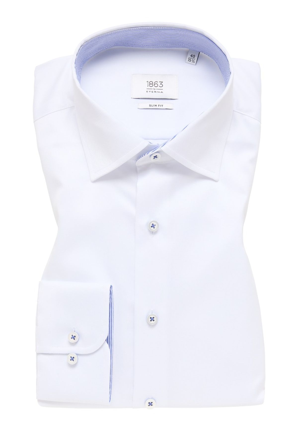 Eterna Slim Fit Skjorte 1863 Premium Soft 8005 F640 00_44/xl