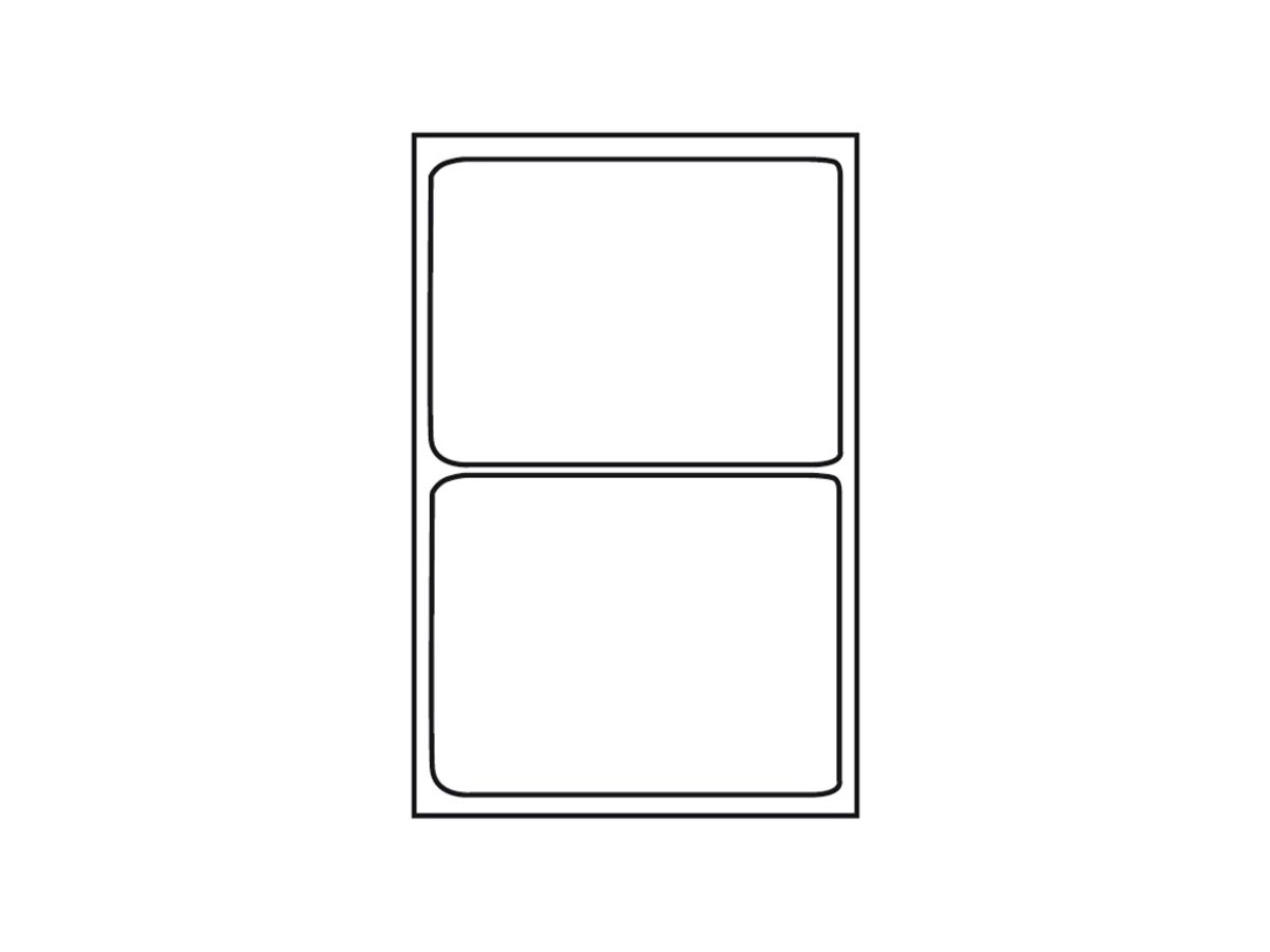 Etiket 199,6x143,5mm BNT 2 Stk/ark 100 ark