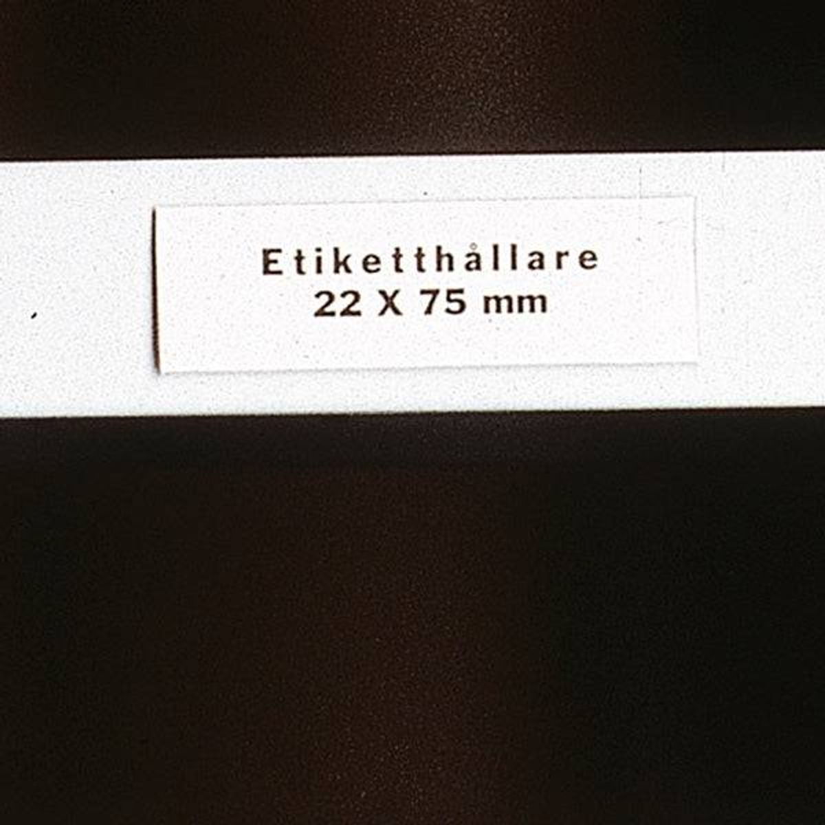 Etiketholder i plastik 26x105 mm