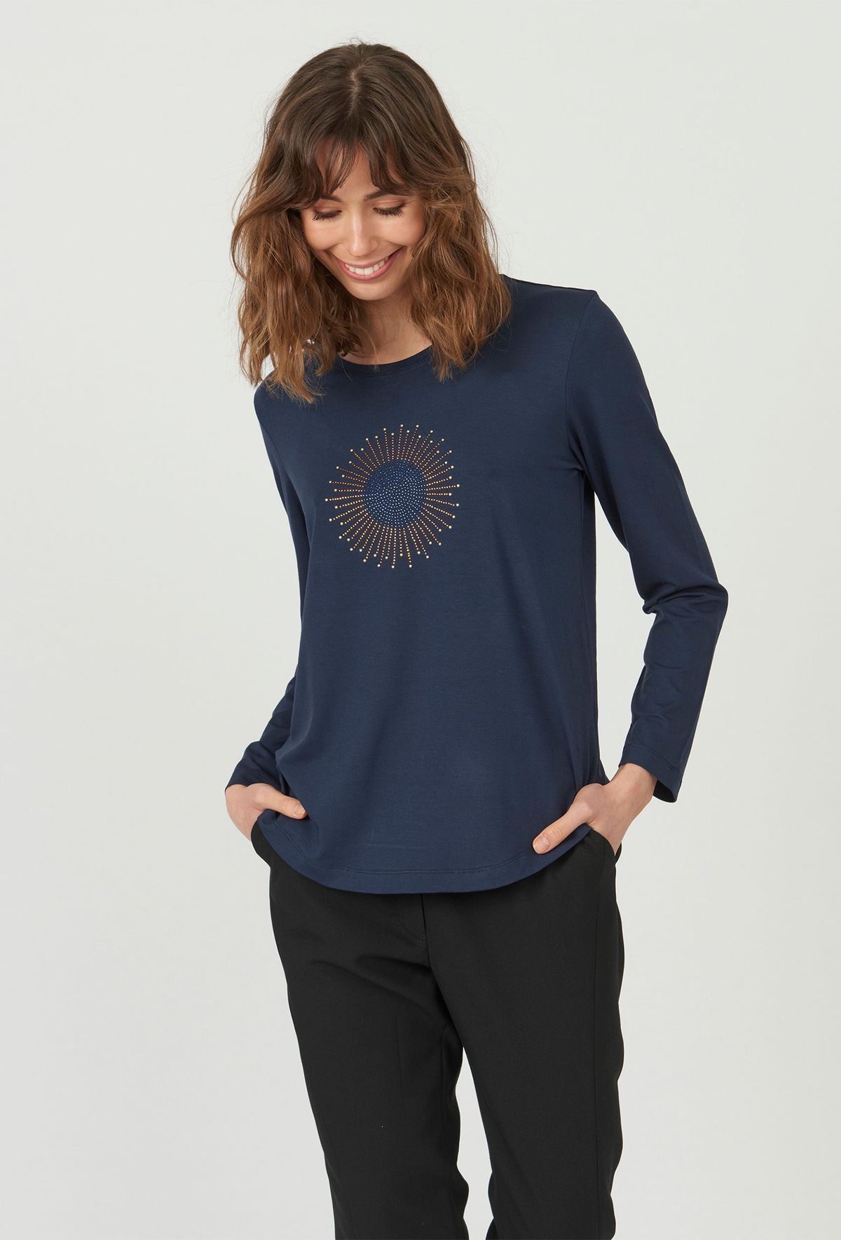 Etmaria - Navy Blue - T-shirt - 44