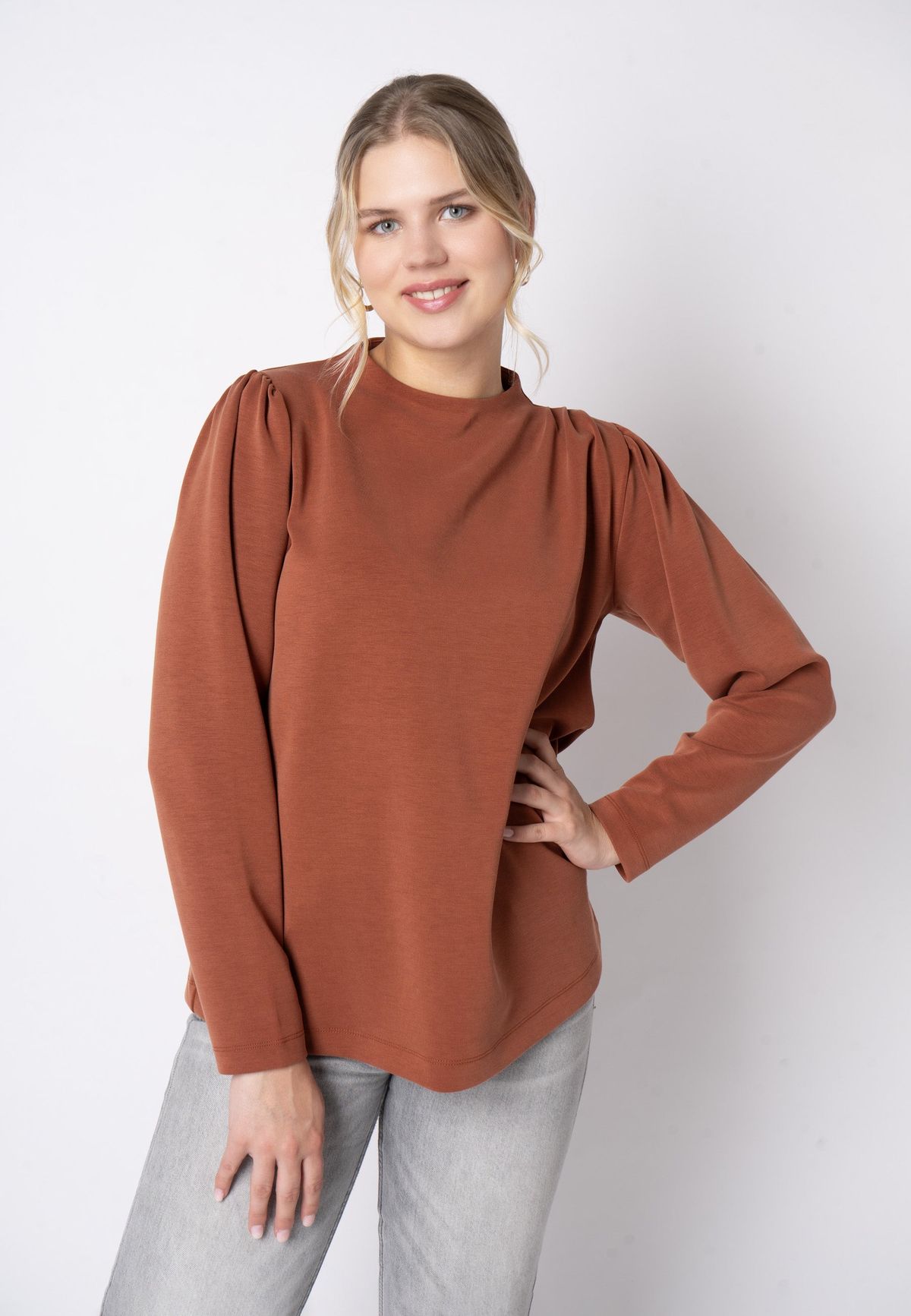 Etmaryako - Hazelnut Chocolate Brown - Bluse - 44