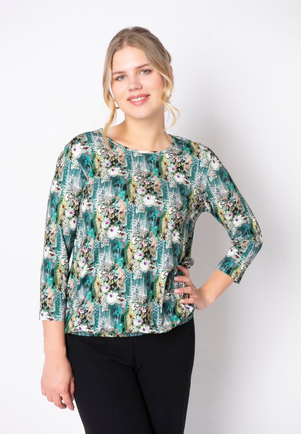 Etmelani - Aqua Green - Bluse - 46