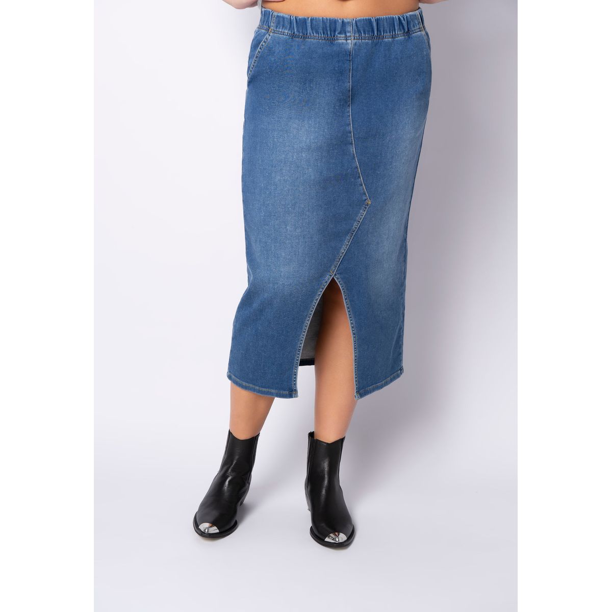 Etnell - Denim Blue - Nederdel - S/36-38