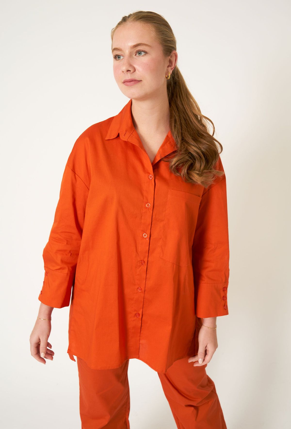 Etwera - Dark Orange - Skjorte - M