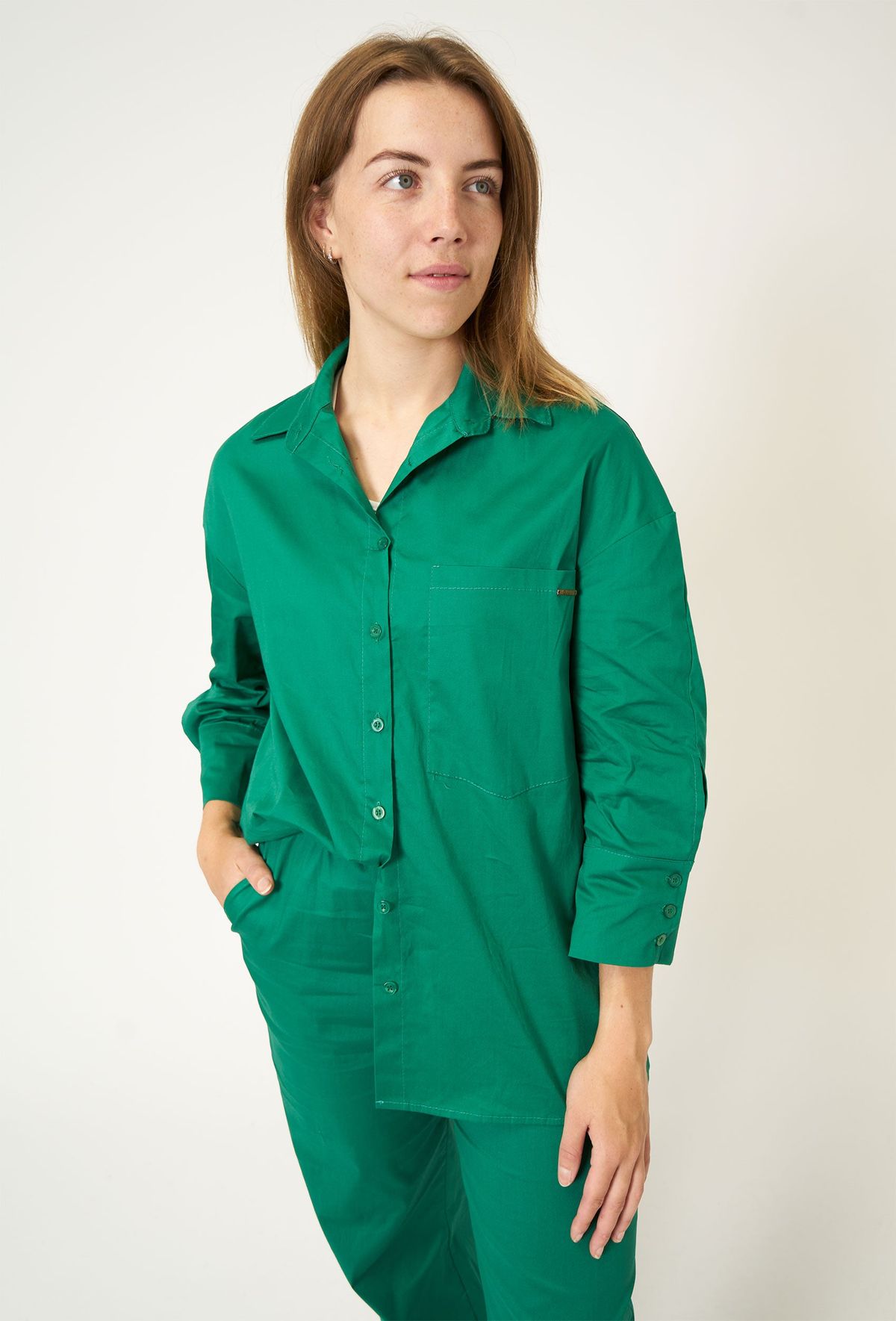 Etwera - Grass Green - Skjorte - 2xl