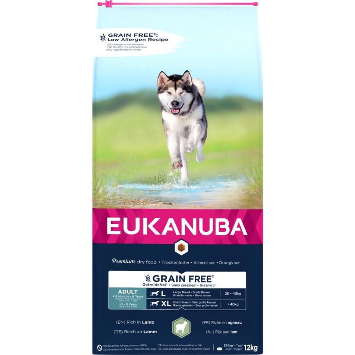 Eukanuba Adult Largebreed Grainfree Lamb, 12 kg