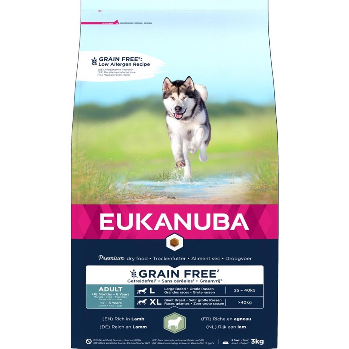 Eukanuba Adult Largebreed Grainfree Lamb, 3 kg