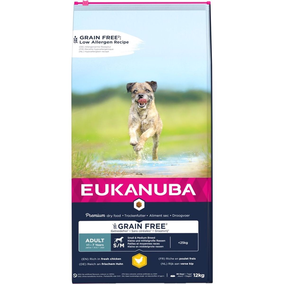 Eukanuba Adult Small/Medium Grainfree Chicken, 12 kg