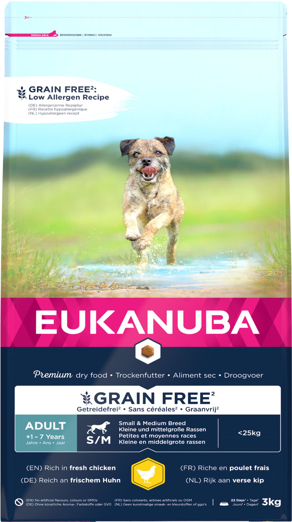 EUKANUBA - Adult Small/Medium - Grainfree - kylling