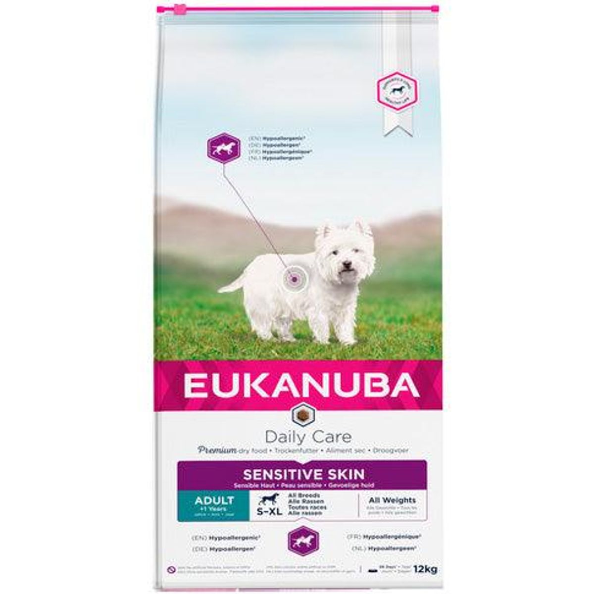 Eukanuba DailyCare Sensitive Skin 12 kg