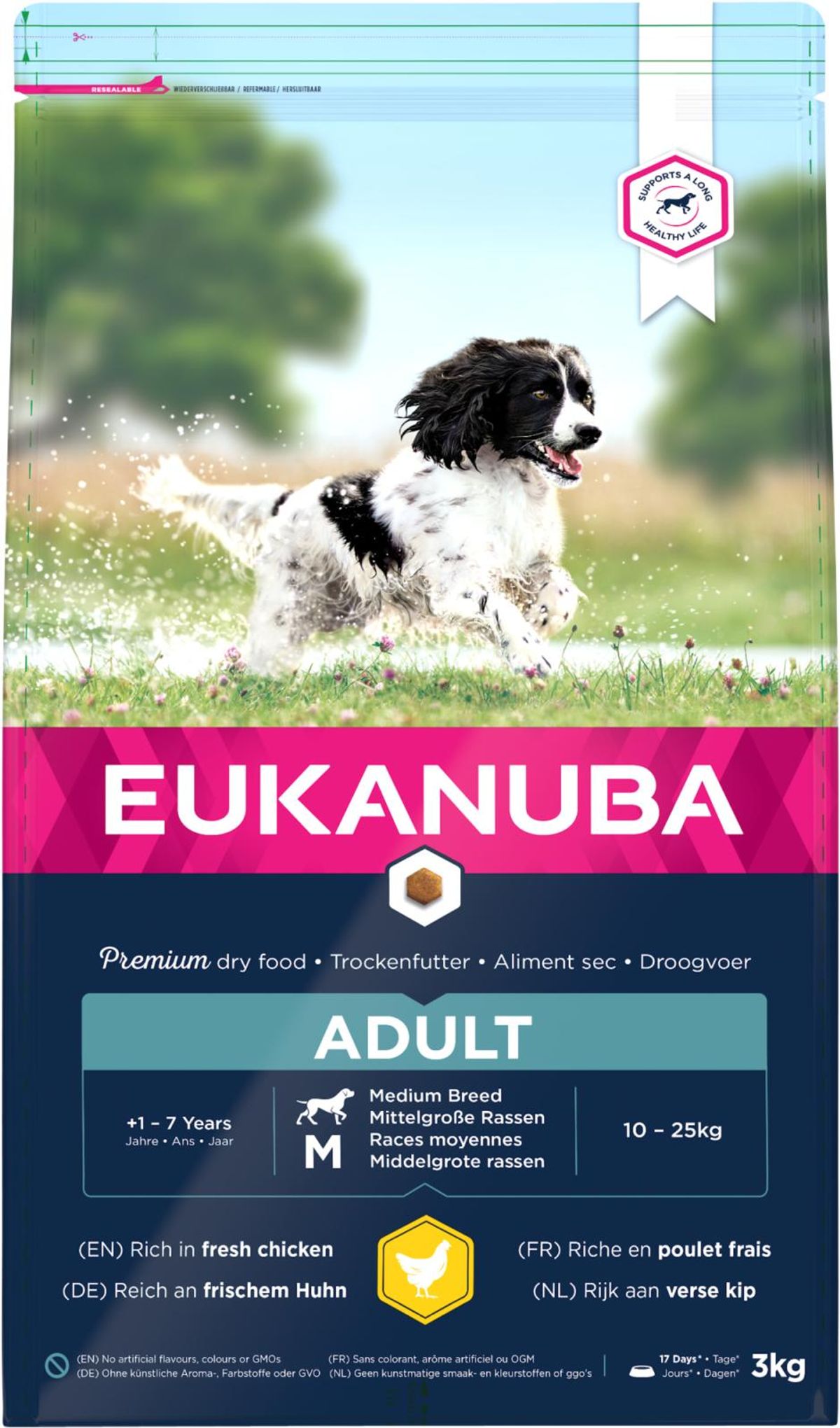 Eukanuba - Voksen - Medium Breed kylling - 10-25kg - 12 kg