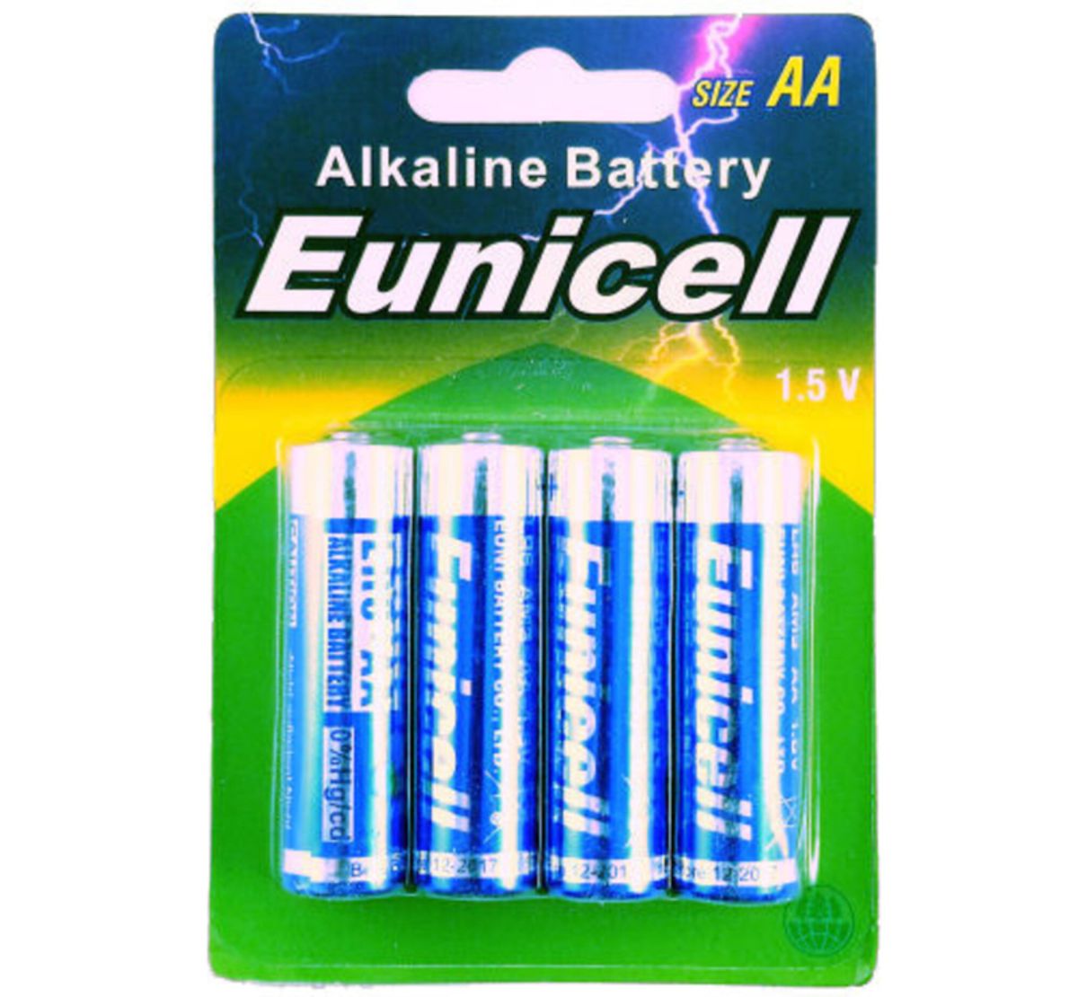 Eunicell AA Alkaline 4-pak