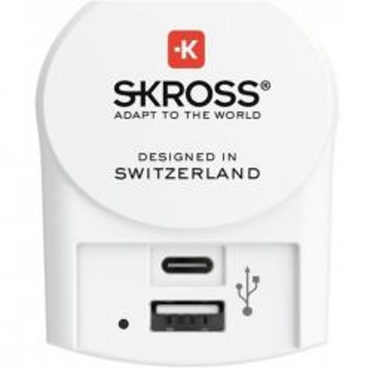 Euro USB Charger - 1xUSB Type C / 1xUSB Type A - Adaptor