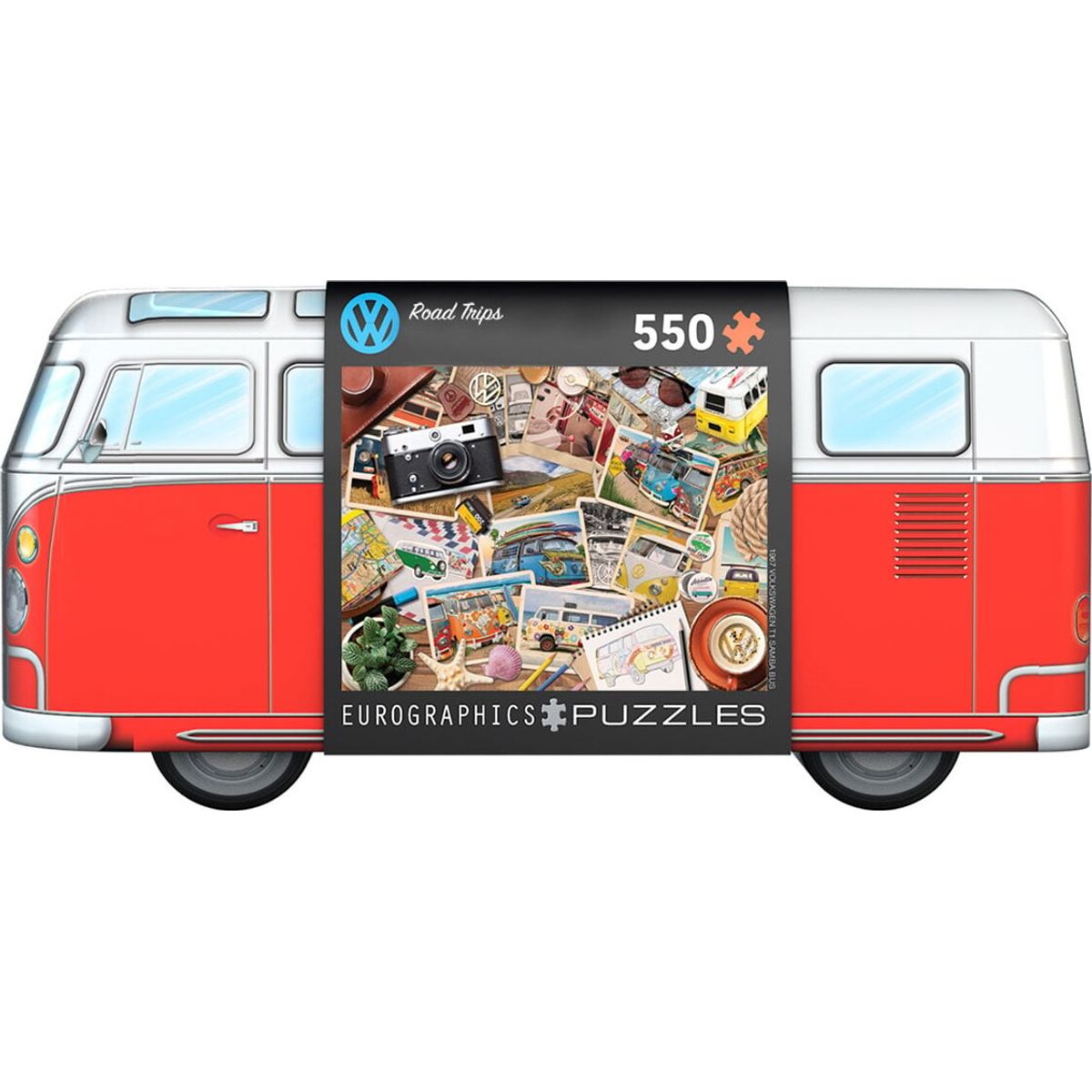 Eurographics - Puzzle Road Trip In Vw Bus Tinbox - 550 Pieces