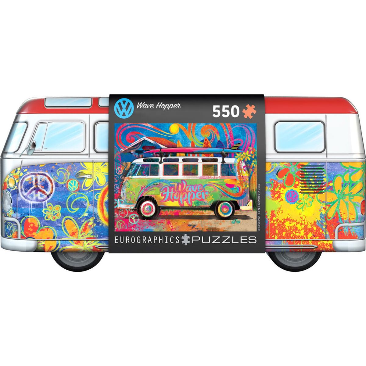 Eurographics - Puzzle Wave Hopper In Vw Bus Tin Box - 550 Piece