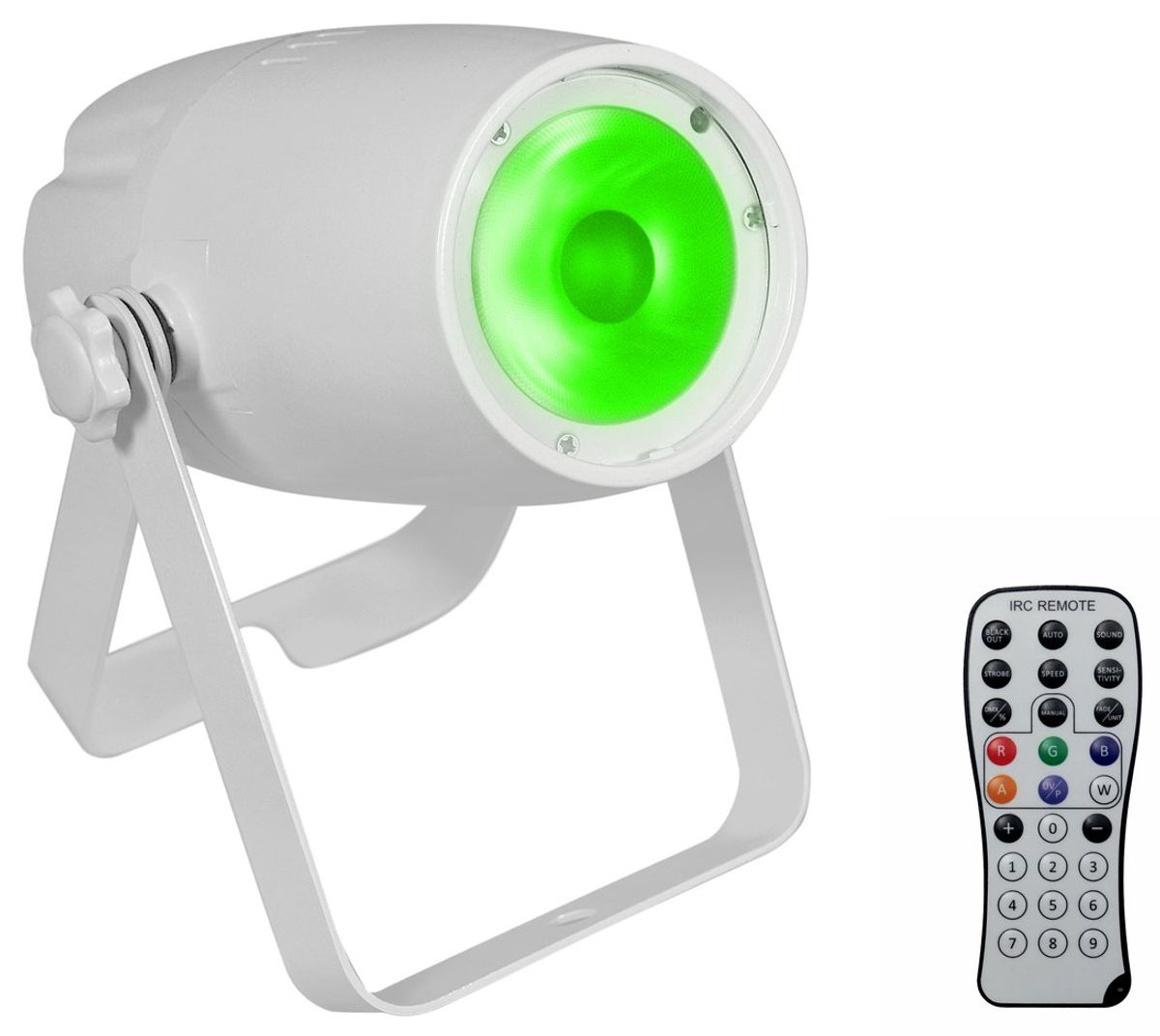 Eurolite PST-10 QCL LED Spot 10W med DMX og Remote - Hvid