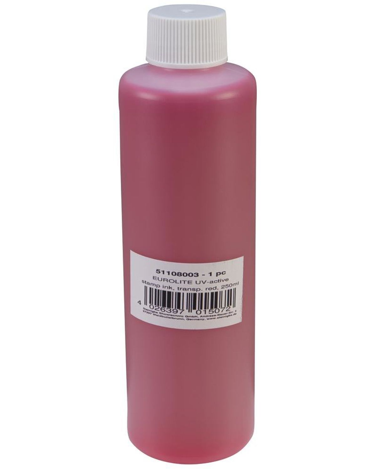 Eurolite UV Stempel væske 250ml Rød