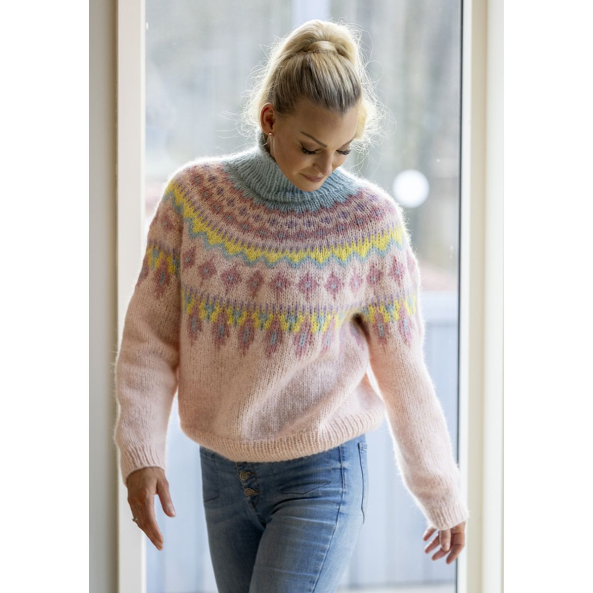 "Evelina" Genser - Viking Design 2416-4 Kit - XS-XXL - Viking Alpaca Bris, fra Viking