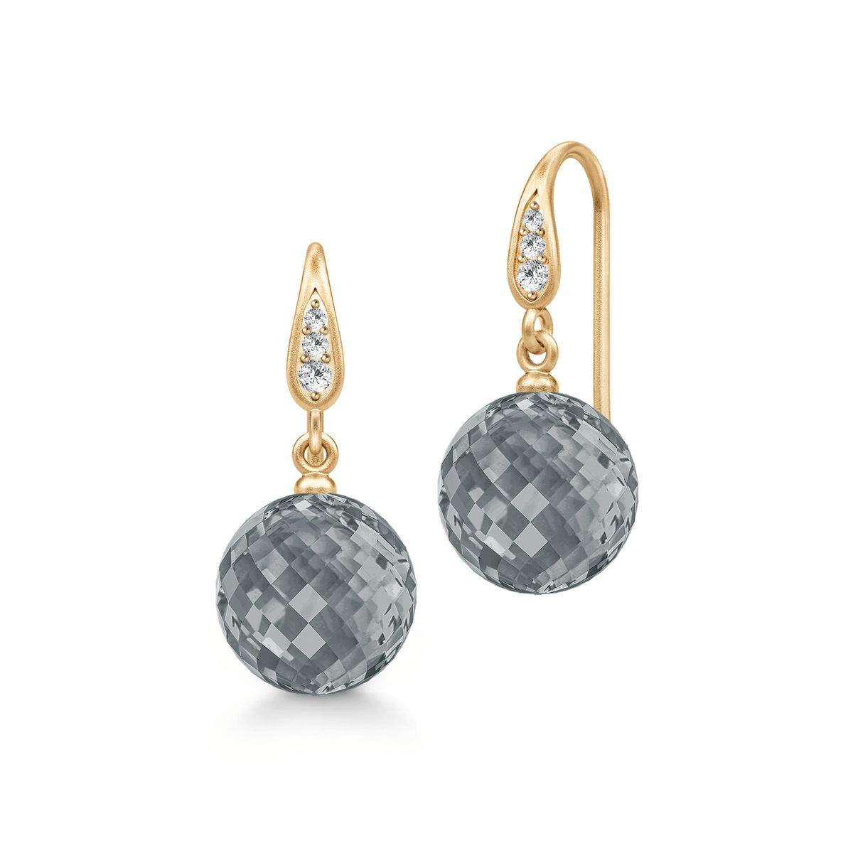 Evelyn Earring Grey Crystal