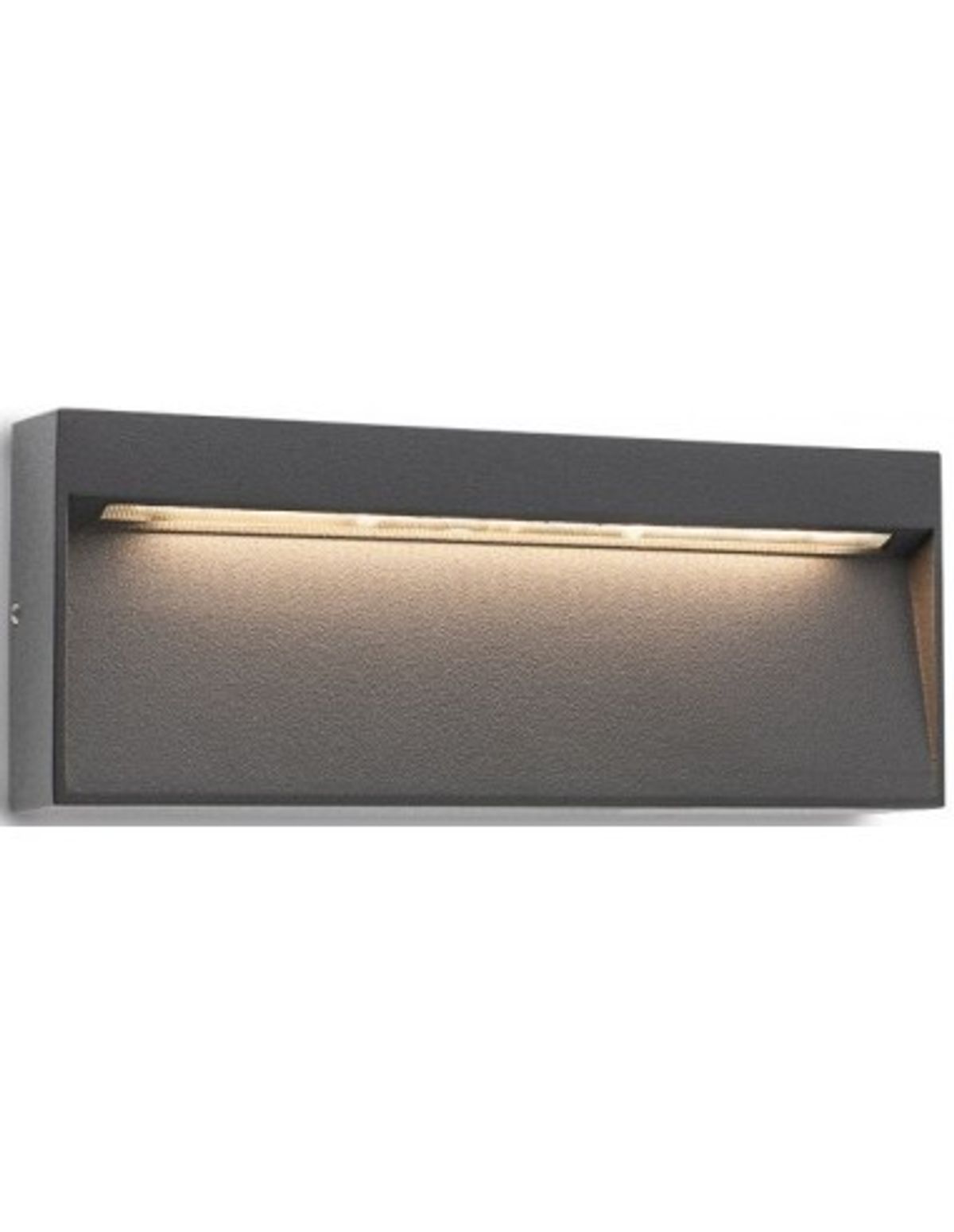 EVEN Væglampe i aluminium B20 cm 1 x 6W SMD LED - Mat mørkegrå