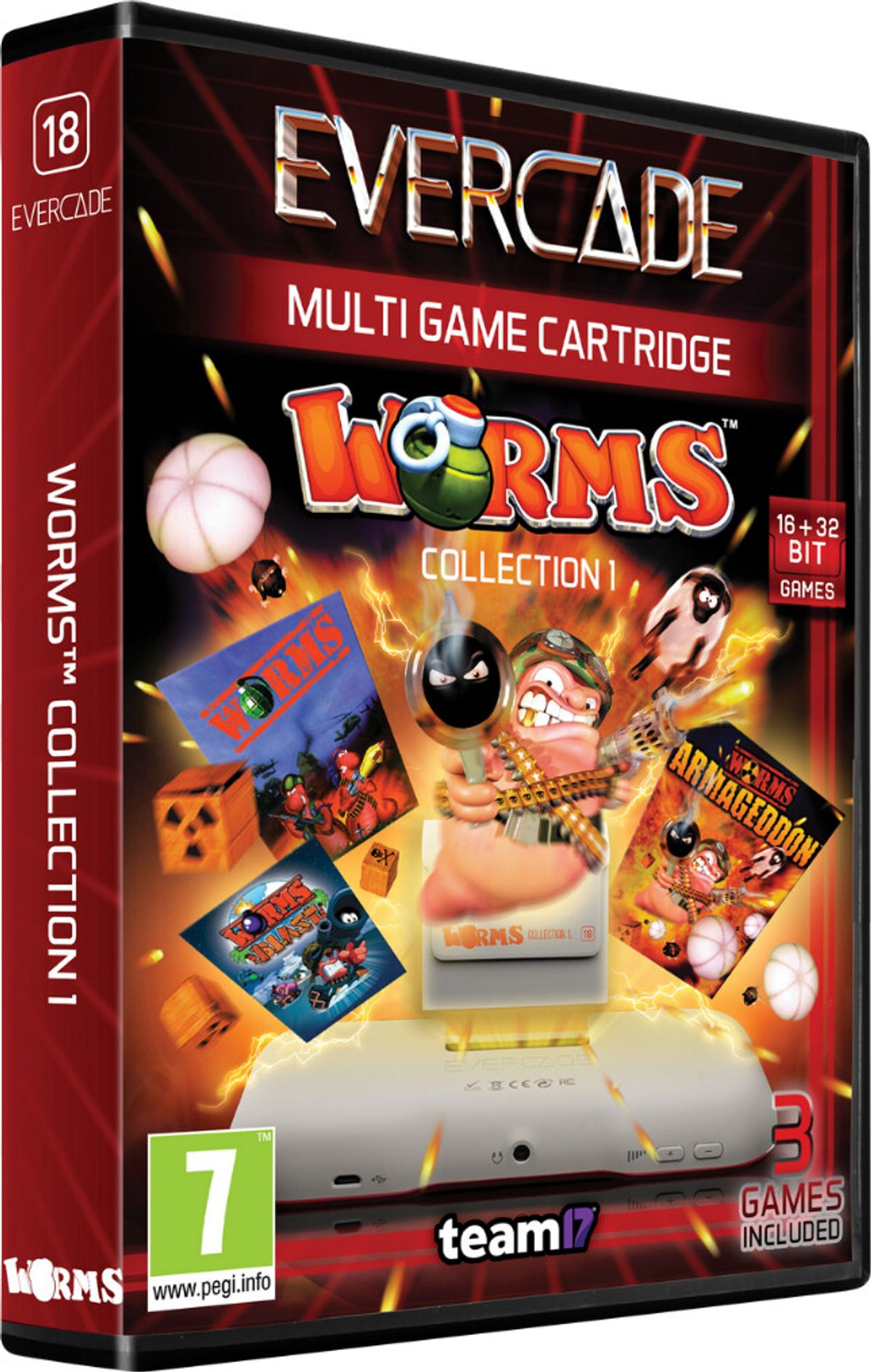 Evercade Worms Collection 1 - Multi Game Cartridge