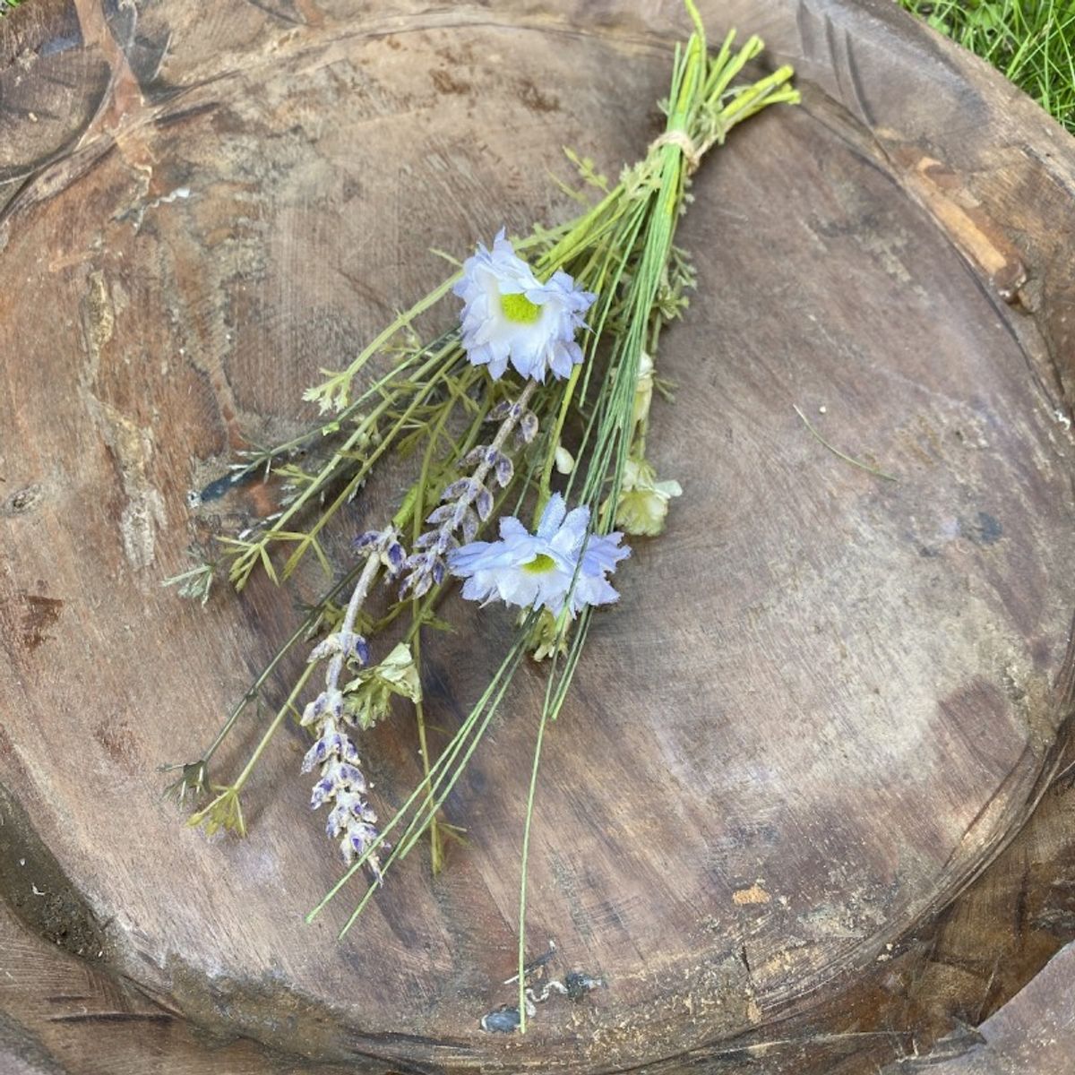 Evighedsblomster buket lys blå - Ib Laursen