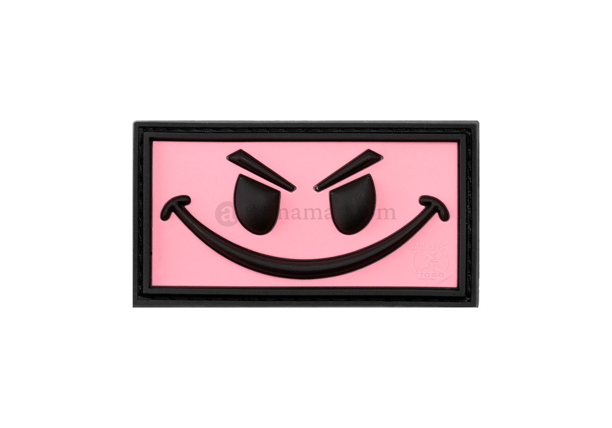 Evil Smile Rubber Patch - JTG - Pink