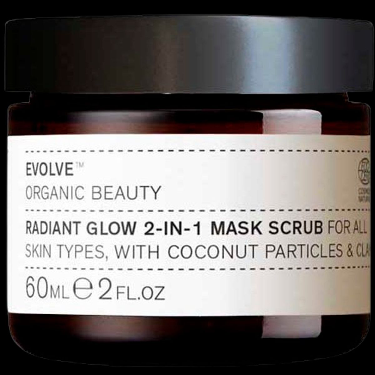 Evolve Organic Beauty Radiant Glow 2-in-1 Mask Scrub 60 ml.