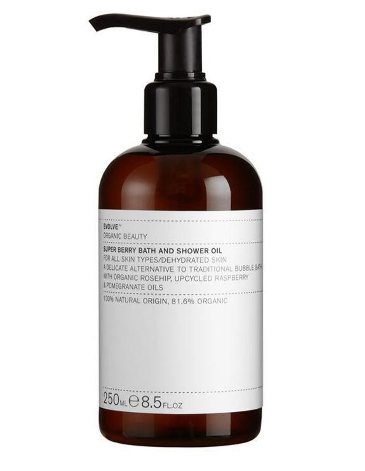 Evolve Super Berry Bath & Shower Oil, 250ml.