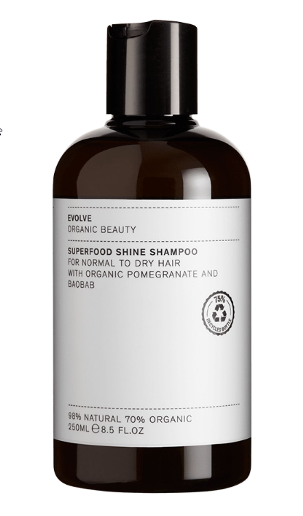 Evolve SUPERFOOD SHINE SHAMPOO, 250 ml.