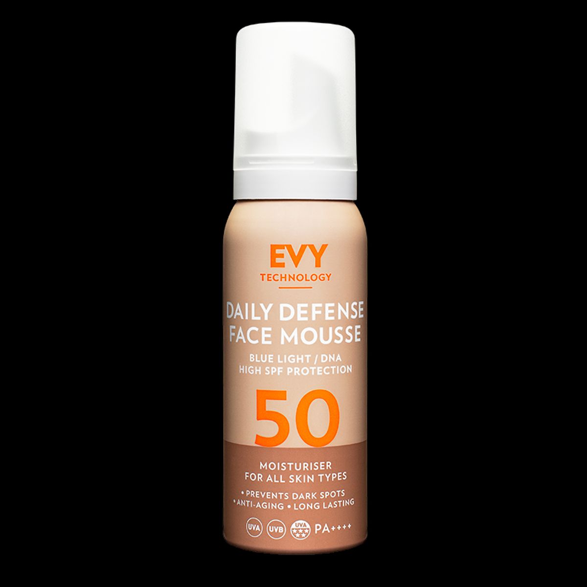 EVY TECHNOLOGY Daily Defense Face Mousse SPF50 (75 ml)